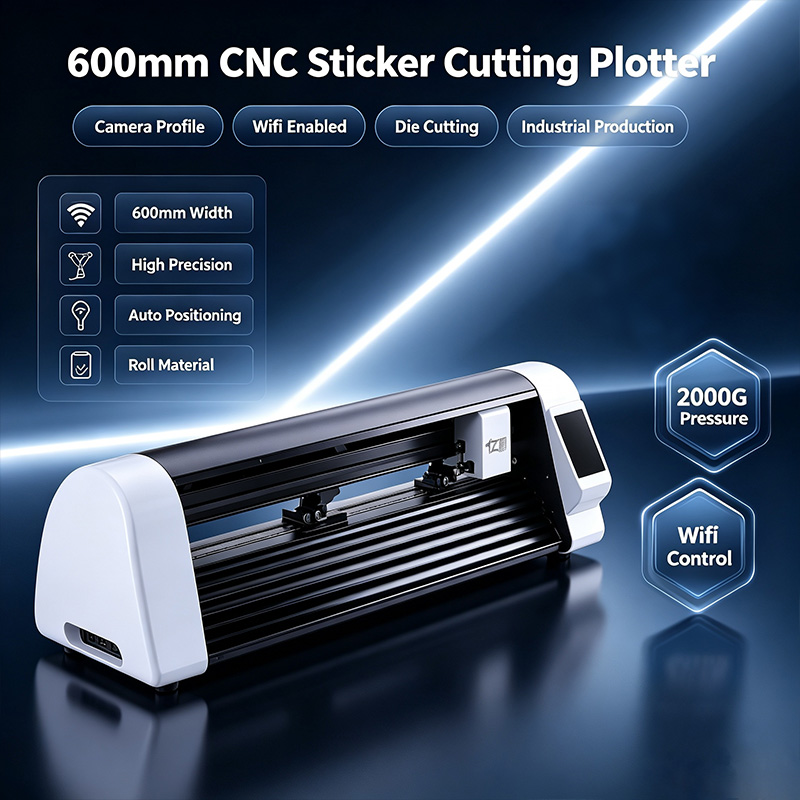 Industrial Laser Cutting - 600-миллиметровый ЧПУ-плоттер для резки наклеек с