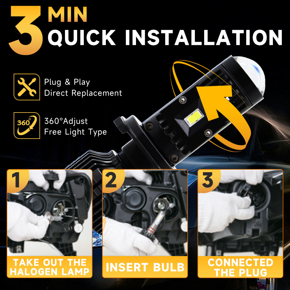 Лампа Canbus H4 H7 LED Y10 Суп – обзор и цена Laser Focus Lens